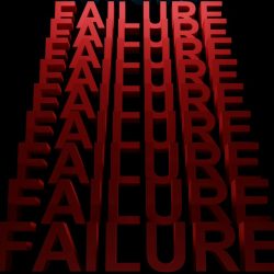 the words success and failure are arranged in a pyramid